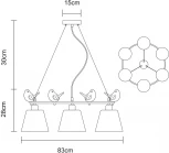 Подвесная люстра Arte Lamp Passero A4289LM-6WH (220V, на тросе, птички)