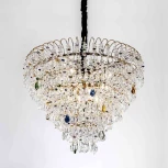 Подвесная люстра хрустальная Modelux MODELUX ML.850.12 GD