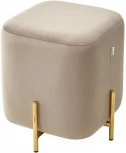 Пуф для гостиной ARES BLUVEL-40 BEIGE / GOLD