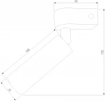 Спот Eurosvet Pitch 20143/1 LED черный