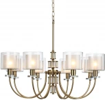 Подвесная люстра Odeon Light Saga 5088/8 античная бронза/стекло E14 8*40W (220V, на цепи)