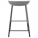 Стул полубарный Neo белый с хромированными ножками