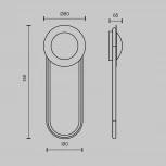 Настенный светильник Maytoni Link MOD357WL-L16BS3K1 (LED, 220V)