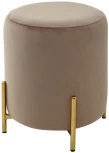 Пуф для гостиной RICE BLUVEL-40 BEIGE / GOLD