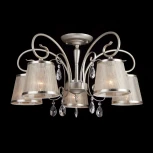 Потолочная люстра Eurosvet Liona 60065/5 серебро (220V, хрусталь Strotskis)