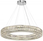 Подвесная люстра Odeon Light Panta 4927/98L хром/металл/хрусталь LED 98W 4000K 5850Лм (220V, на тросе, кольцо)