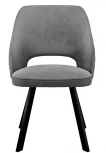 Стул DikLine 274 поворотный Z28 серый, ножки черные