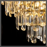 Подвесная люстра каскадная большая Rosie 3511/17 LM-16 Divinare (220V, хрусталь, на цепи)