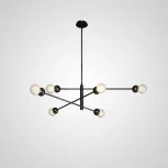 Люстра на штанге Salme L6 A Black ImperiumLoft Salme01 (212778-26) (220V, шарики)