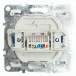 Розетка Ethernet RJ-45 (черный) Stekker Эрна 49151