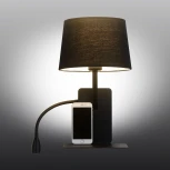 Бра с полкой на гибкой ножке для чтения Omnilux Talocci OML-62811-02 (220V, выключатель)