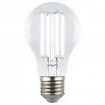 Лампа светодиодная, прозрачная, белый свет (4000K Uniel Яркая A++ LED-A60-7W/4000K/E27/CL GLY01TR