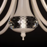 Подвесная люстра Abrasax 2031/6 (cream pearl) (220V, на цепи, цветы, розы)