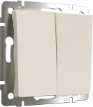Выключатель двухклавишный с самовозвратом (айвори матовый) Werkel W1122462 (a062577)
