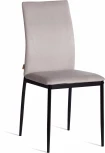 Стул CAPRI (mod. BC565-DC) Tetchair (Металл,Флок/Серный,Черный) арт. 21262