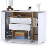 Комод Mobi Бэль 10.95 белый премиум / дуб золотой craft 330346