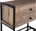 Обувница Woodville Диана дуб велингтон / черный матовый 420986