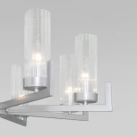 Подвесная люстра Eurosvet Arganie 60133/8 серебро (220V, на цепи)