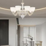 Подвесная люстра Arte Milano AM343837 343837/8 WT+G (220V, на цепи)