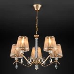 Подвесная люстра Eurosvet Alcamo 60103/5 перламутровое золото (220V, на цепи)