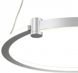 Подвесной светильник 14015/1P Silver Indigo Circolato V000078L (регулировка яркости, LED, 220V, пульт управления, на тросе, кольцо)