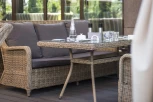 Лаунж-зона из искусственного ротанга, цвет соломенный 4SIS Гляссе GS3C2T-4-SET