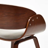 Стул LANDO (mod.8036) орех/серый (дерево / ткань)