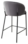 Полубарный стул WENDY BLUVEL-14 GREY (H=65), велюр