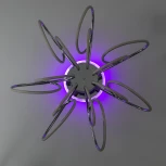 Потолочная люстра RGB на штанге Citilux Salma Smart CL224A171 (LED, 220V, голосовое управление, пульт управления, управление смартфоном, умный дом - Алиса, Маруся, Экосистема Сбер)