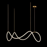 Потолочная люстра на штанге светодиодная с гибким неоном Loft It Thread 10388P/C Brass (220V)