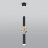 Подвесной светильник Eurosvet Lance 50191/1 LED черный/золото (220V, на проводе)