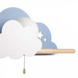 Настенный светильник Loft It Axel 10134 Blue (для детской, 220V, выключатель, шар)