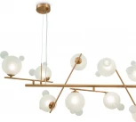 Подвесной светильник Freya Flaty FR5374PL-10BS (220V, на тросе, молекулы)