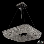 Подвесная люстра светодиодная APL LED Sicilia SH504.0.50.A.Ni.4000 (220V, хрусталь, на тросе)