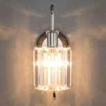 Бра Eurosvet Tenia 70090/1 графит (220V, хрусталь, выключатель)