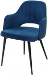 Стул M-City FANTINE-LA СИНИЙ #29, велюр / черный каркас