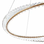 Подвесной светильник Arte Milano Venezia 318033/D600 BS (регулировка яркости, LED, 220V, хрусталь, пульт управления, на тросе, круглые)