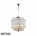 Подвесная люстра iLamp Silverstone P9503-4 NIC (220V, на цепи, круглые)