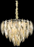 Подвесная люстра каскадная Wertmark Orlanda WE144.15.303 (220V, хрусталь, на цепи)