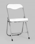 Стул складной Stool Group ДЖОН металлик, белый УТ000008059