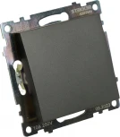 Переключатель одноклавишный (графит) Stekker Катрин 49412