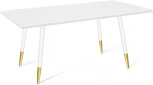Стол SHT-TU14/120/80 МДФ белый муар/золото/белый шагрень Sheffilton SHT-TU14 1396635307