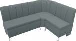 Диван кухонный угловой Кантри правый угол (Серый/Рогожка) Лига Диванов арт.122502