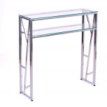 Консольный стол AllConsoles 1094-CS clear серебряный