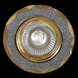 Встраиваемый точечный светильник Reluce 01001-9.0-001AK MR16 SS+GD (12V, круглые)