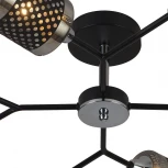 Потолочная люстра на штанге Reluce 01405-3.3-08B BK+CR (220V)