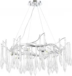 Подвесной светильник ST Luce Teardrops SL1660.103.10 Хром/Хром, Прозрачный G9 10*5W 4000K (220V, на тросе)