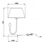Интерьерная настольная лампа Vele Luce Fabio VL1933N01
