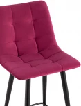 Стул полубарный Stool Group Джанго велюр винный высота сиденья 60 см УТ000036034