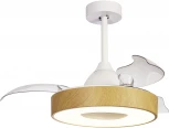 Потолочная люстра светодиодная с вентилятором Mantra Coin 8220 (регулировка яркости, пульт управления, круглые)